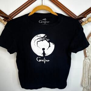 Laika Coraline Black Crop Babydoll T